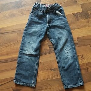Boys Lee dungarees slim straight jeans